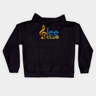 Glee Club Yellow and Blue T Shirt Kids Hoodie